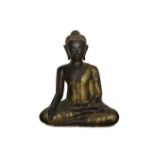 A 19th Century Thai cast bronze Buddha, seated in the lotus position, height 75cm