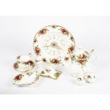 Royal Albert 'Old Country Roses' part tea set and other items, including a three tier cake stand,