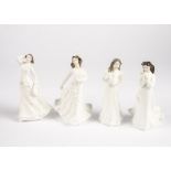 Eleven Royal Doulton Christmas lady figures, including 'Christmas Carols' HN3727, 'Christmas Day'