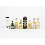 A quantity of miniature collectable whisky bottles with original contents, to include 'Pigs