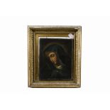 After Carlo Dolci (1616-87) oil on canvas, The Madonna', unsigned, 'Carlo Dolci' and other illegible