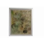 Anthony John Spinks an oil and watercolour entitled 'Foliage', bears paper label to verso for