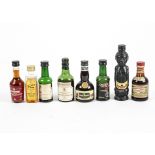 A quantity of assorted miniatures, including liqueurs, spirits, brandy, gin and more, majority