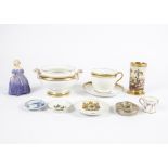 A collection of 20th Century ceramics, including a Royal Doulton figure 'Marie', pair of cylindrical