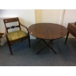 Nineteenth Century and Later Furniture, four pieces comprising late Georgian mahogany bar back