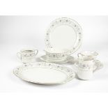 An extensive Noritake dinner service in the Longwood pattern, consisting of twelve large plates,