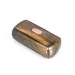 Of RMS Royal George interest, an early Victorian hardwood snuff box bearing a copper plaque