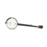 five string banjo by Kettle, Banjo - R G Kettle of Wigston 1989, good quality with maple neck and