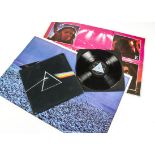 Pink Floyd LP, Dark Side of the Moon LP - UK 1973 First Press with Solid Blue Triangle Labels -