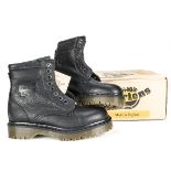 Oasis / Dr Martens, Genuine pair of new and unworn Dr Marten Air Wair 8 hole leather boots.