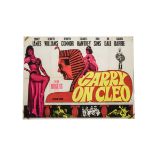 Carry on Cleo Quad Poster, Carry On Cleo (1964) UK Quad poster showing Sid James as a Sphinx, some