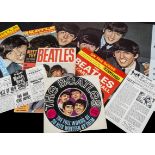 The Beatles Memorabilia, small collection comprising Reveille Poster (in original envelope with