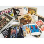 Music Books / Programmes, thirteen music related books including Rock & Roll People, Bob Dylan, Eric