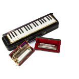 Harmonicas/Melodeon, M. Hohner The Super Chromonica Chromatic Harmonicas key G and a similar