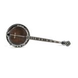 Mastertone five string banjo, Banjo in playing order, truss rod neck, adjustable perch poles, with a