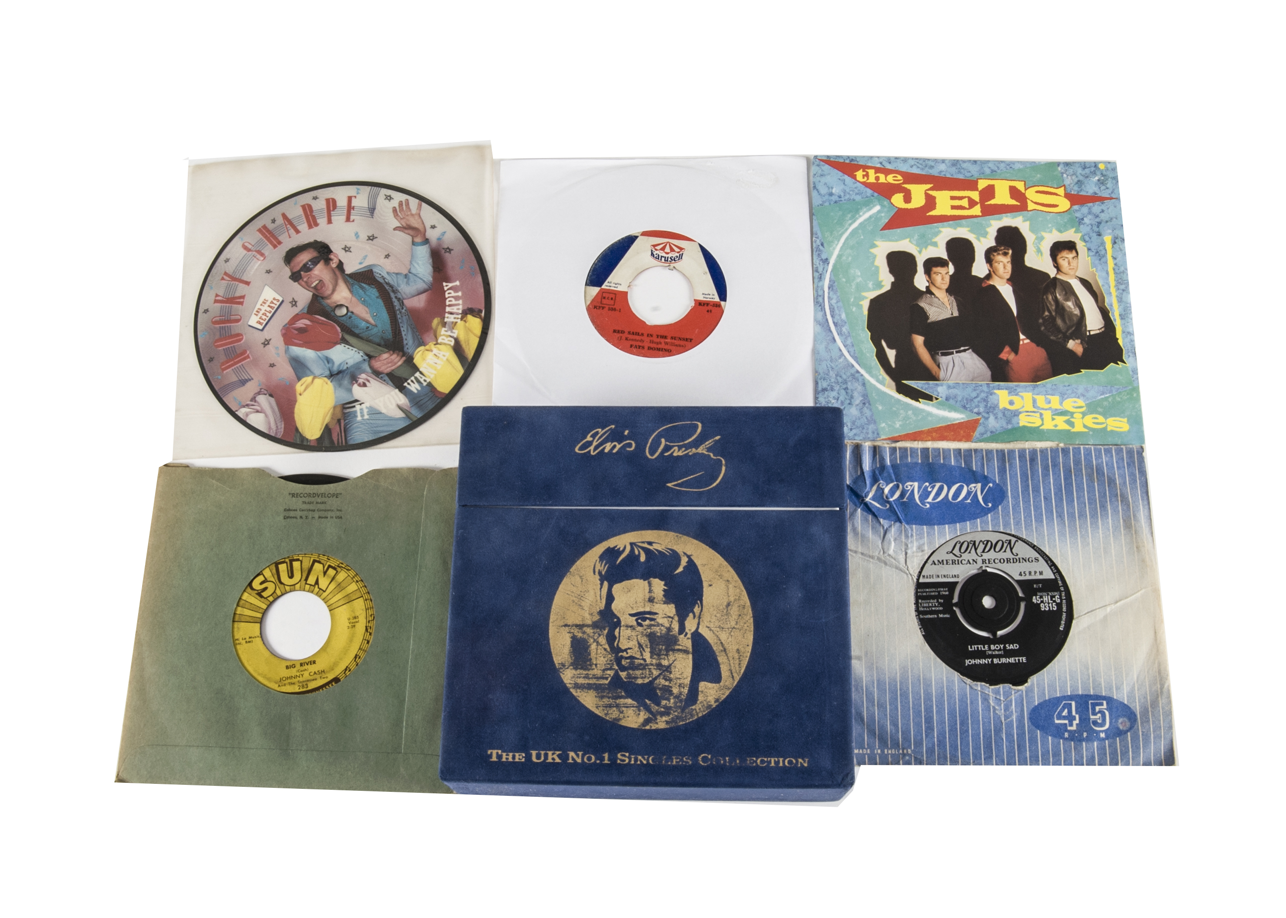 Rock n Roll / Rockabilly 7" Singles, approximately sixty-five 7" singles and a Box Set of mainly