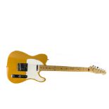 Electric Guitar, a Squier Telecaster by Fender serial no S913229 Made In Korea (butterscotch blonde)