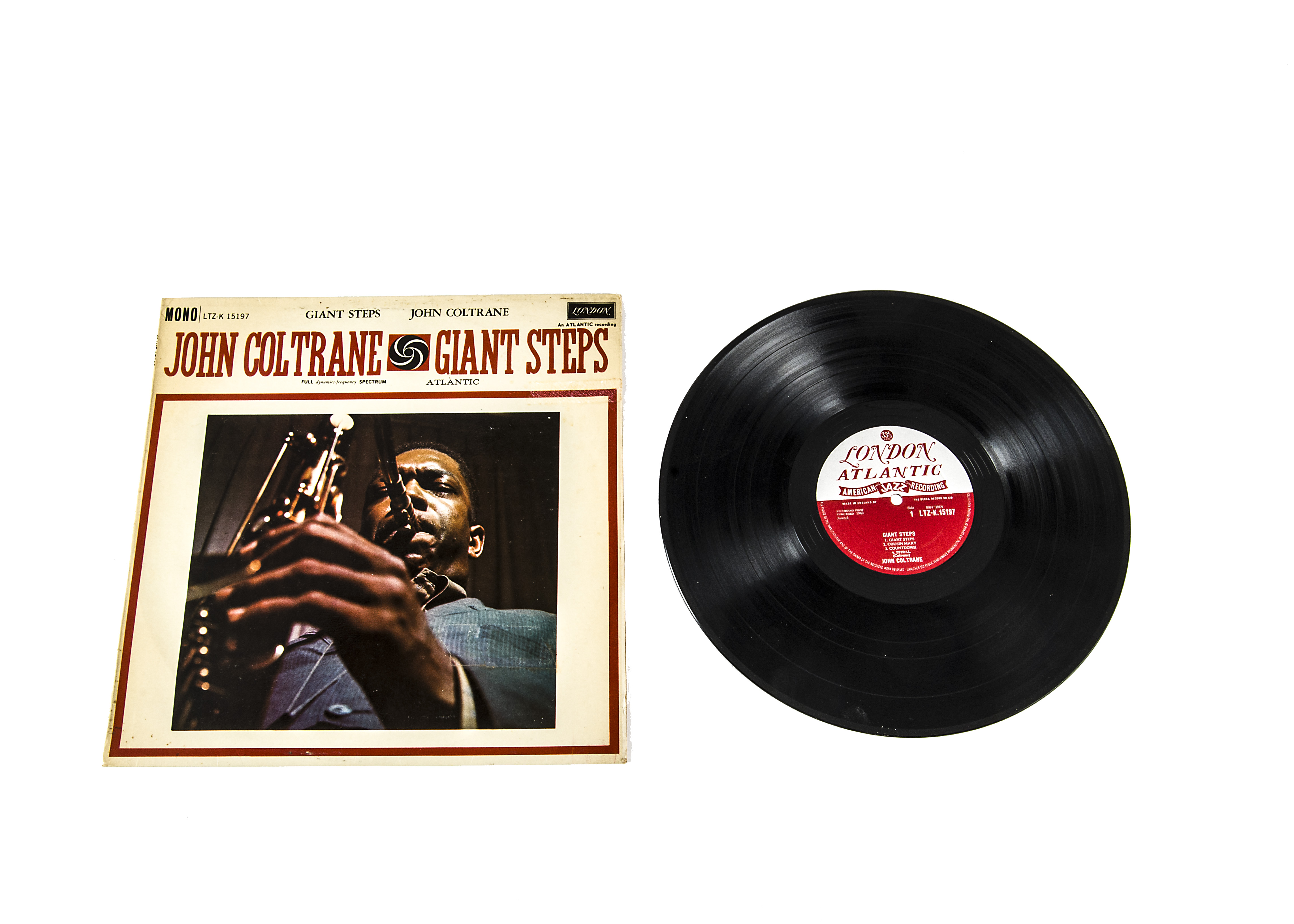 John Coltrane LP, Giant Steps LP - Original UK release 1960 on London (LTZ-K 15197) - Laminated