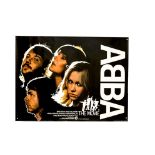 Abba Quad Poster, ABBA : The Movie (1977) UK Quad poster, the poster being in scarce unfolded