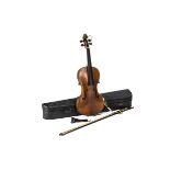 Violin, a 14" vintage violin with label Antonius Straiuarius Cremonersis, Faciebat Anno 1725 no