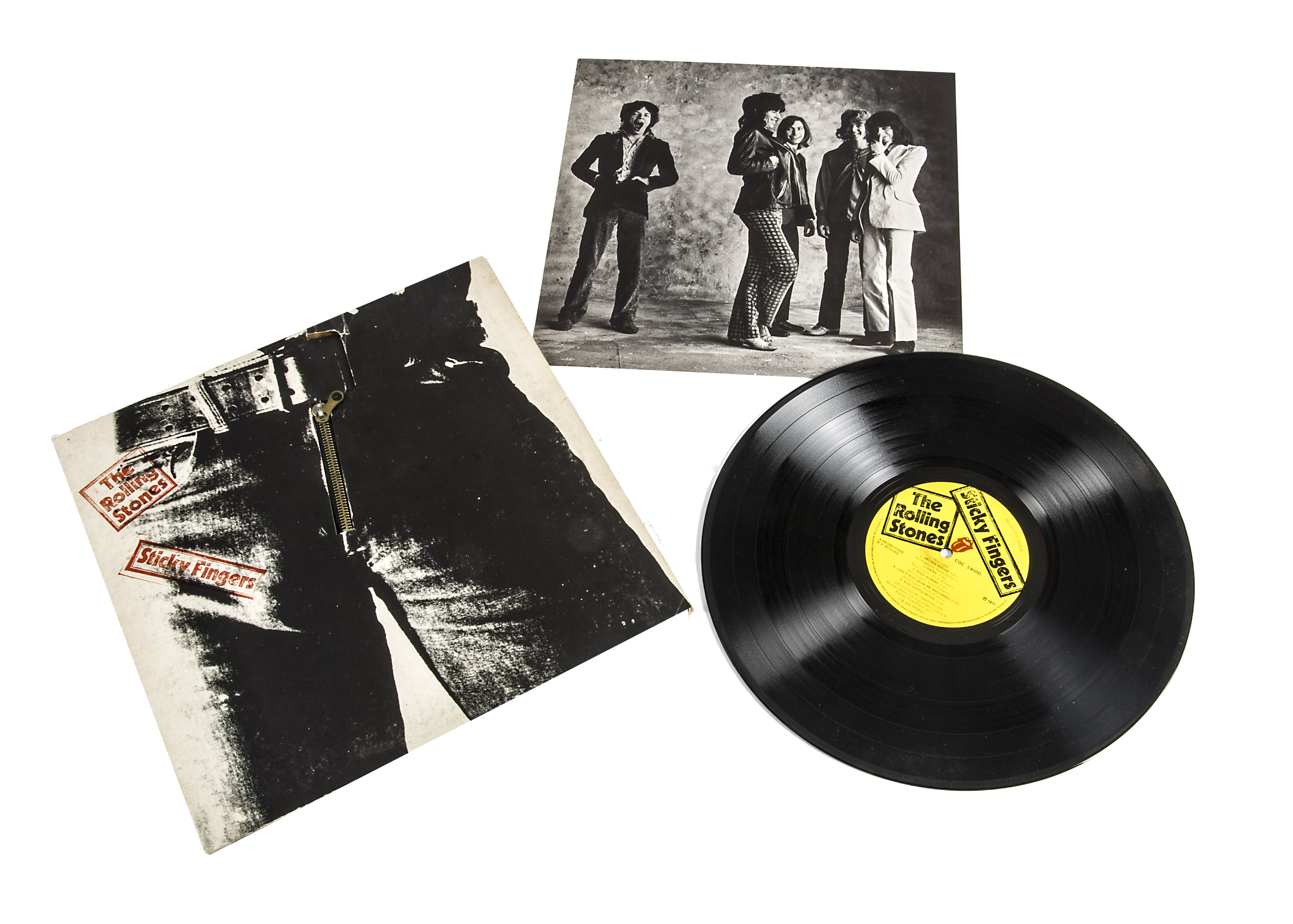 Rolling Stones LP, Sticky Fingers LP - Original UK release 1971 on SRS (COC 59100) - Large Zipper