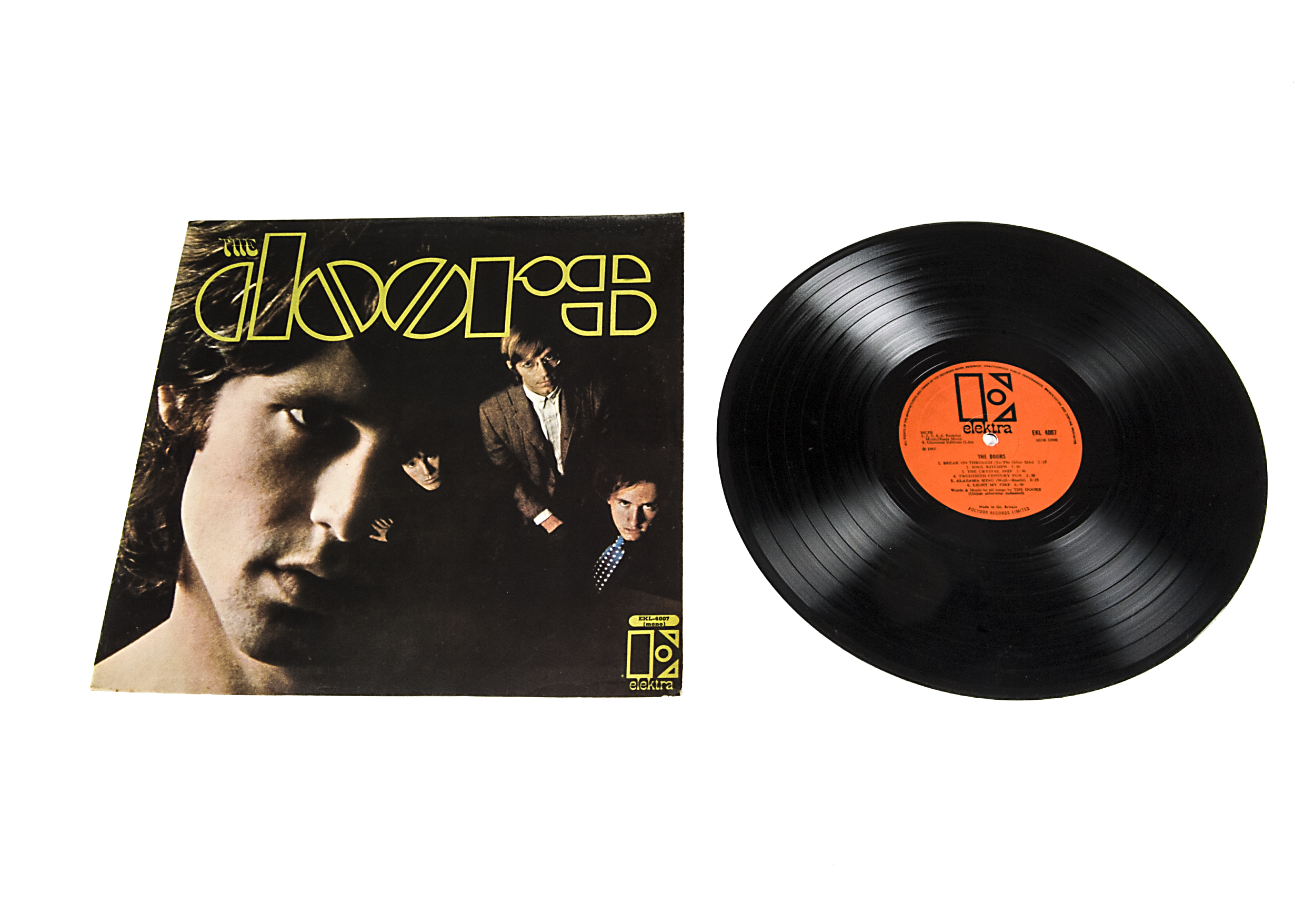 The Doors LP, The Doors - Original UK Mono release 1967 on Elektra (EKL 4007) - Fully Laminated