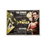 The Prize Quad Poster, The Prize (1963) UK Quad poster for the drama starring Paul Newman, Elke
