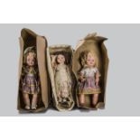 Thirteen large Continental composition dolls, in original boxes including Jayco Product, largest —