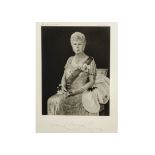 A signed portrait of Mary of Teck the Queen consort of the United Kingdom, signed and dated in