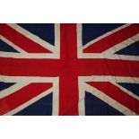 A collection of Union flags and bunting, including European nations, size of largest flag 125 cm (