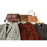 1960s/70s Lady's Jaeger and Alexon Jackets and Handbags, a Jaeger wool sports jacket and two similar
