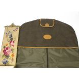 A Mulberry scotch grain garment bag or luggage suit carrier, length (excluding handle) 108cm,