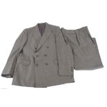 A selection of gentlemens' suits, two 1980's Marks & Spencer double breasted suits, one in grey (