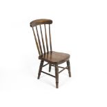 A 19th Century oak child's chair, height 56 cm