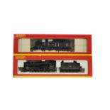 Hornby 00 Gauge BR black Steam Locomotives, R2637 weathered Stanier 4MT Class 4P 2-6-4T 42437 and