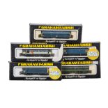 Graham Farish N Gauge Diesel Locomotives, a boxed group of five comprising, Class 33 8315 BR Blue