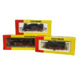 Boxed Fleischmann HO Gauge 3-rail/stud contact DB Steam Locomotives, all fitted for the Märklin 3-