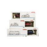Three Boxed Märklin HO Gauge 3-rail/stud contact Electric and Diesel Locomotives, all for analogue