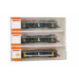 Arnold N Gauge SBB CFF FFS Electric Railcars, 2384 blue/grey RBe 540 055-1, 2385 green/red front RBe