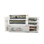 Boxed Märklin HO Gauge 3-rail/stud contact 37538 Electric Locomotive and Coaching Stock, the loco