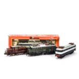 Fleischmann Rivarossi and Lima HO Gauge Diesel and Electric Locomotives, a trio of unboxed