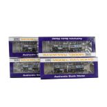 Four Dapol 00 Gauge B850C Silver Bullet NACCO ECC bogie Tank wagons, all in original boxes, E, boxes