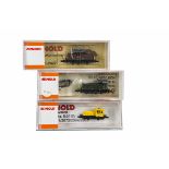 Arnold N Gauge SBB smaller Diesel and Electric Locomotives, 2431 green Ee 3/3 16314 and 2428 brown