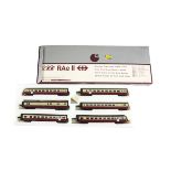 Hobbytrain N Gauge 1400 SBB CFF TEE RAe 11 Train Pack, comprising cream and red six car unit, in