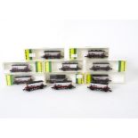 Minitrix N Gauge Hopper Wagons, a collection of 13632 HAA hopper wagons twenty five in plastic cases