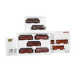 Märklin HO Gauge Freight Stock, three boxed packs comprising, 4624.001 five DB cargo coal wagons