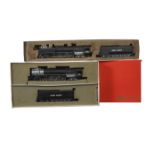 Rivarossi American HO Gauge Steam Locomotives and Tenders, a boxed trio comprising 1528/1 Union