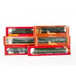 Hornby 00 Gauge BR green Diesel Locomotives, R357 A1A A1A D5572 (3, two in coach boxes), R074