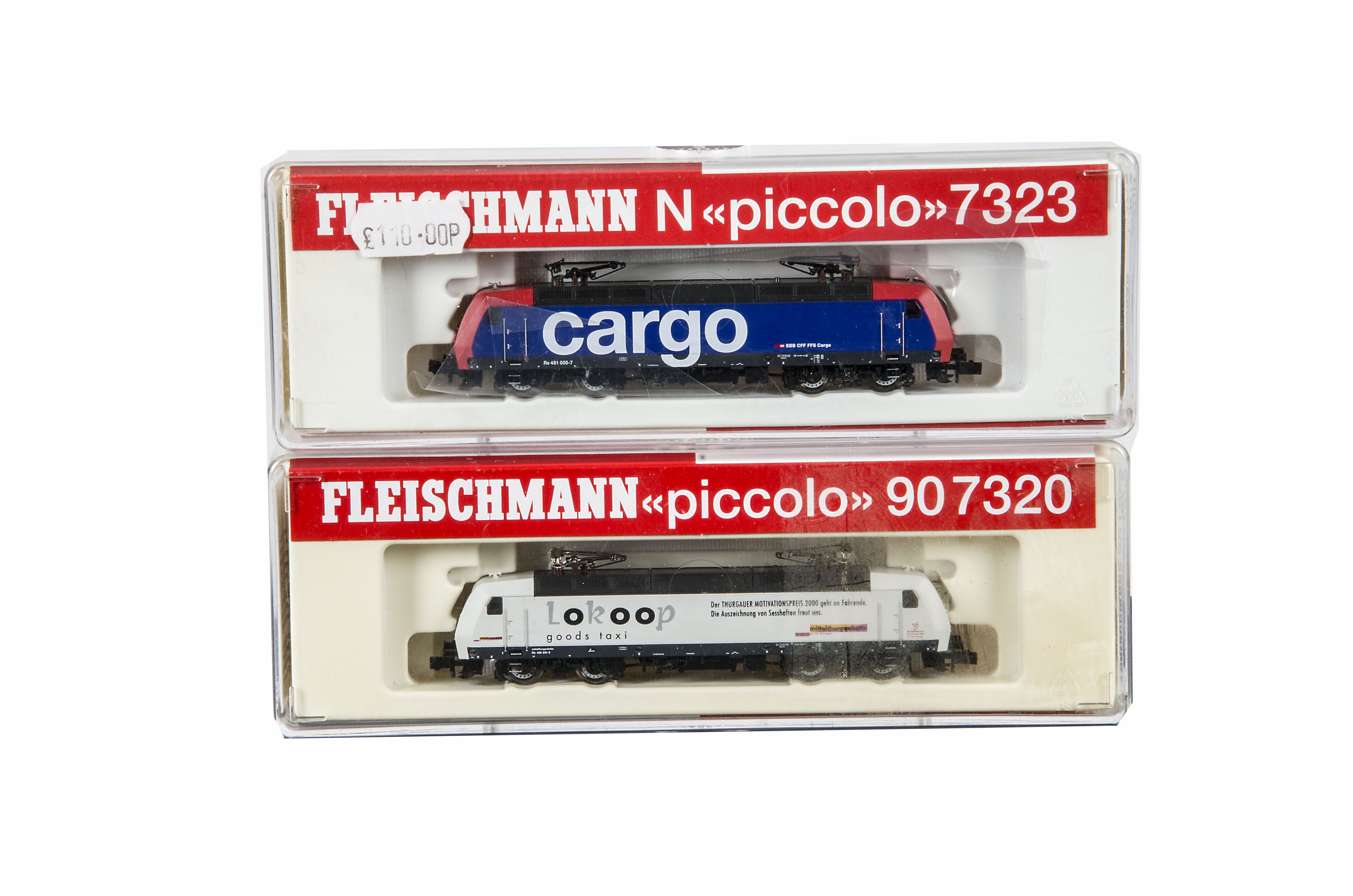 Fleischmann N Gauge SBB Electric Locomotives, 7320 K Spur N Elektrolokomotive Re 486 651-3 der SOB
