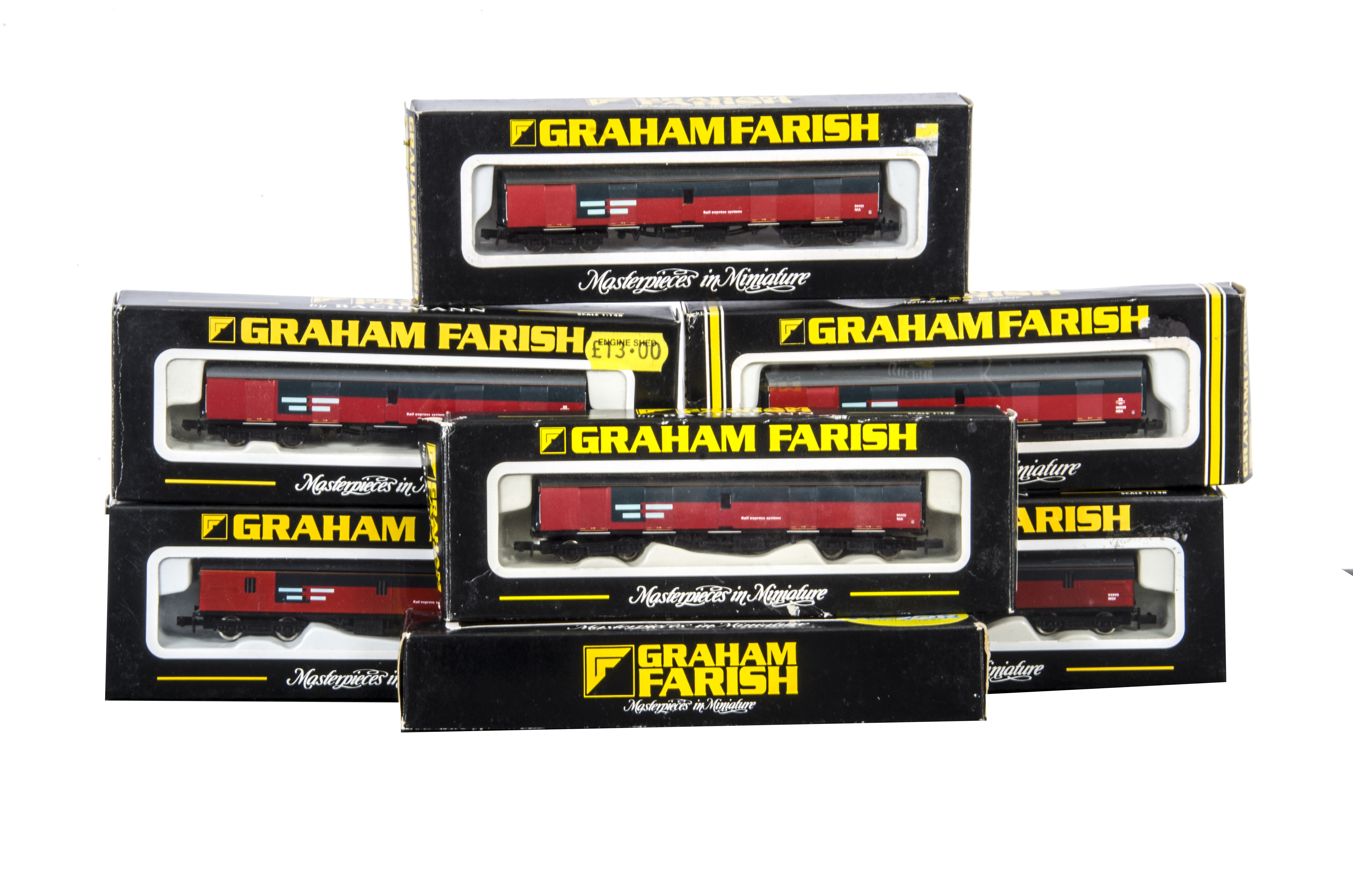 Graham Farish N Gauge Rail Express Train, a boxed group comprising 8025 Class 47 diesel locomotive